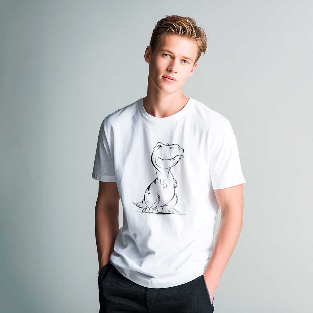 t-rex_cute_line_art_m blank
